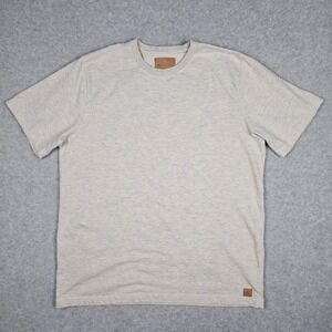 Gustin Mens 2XL Tan Premium Cotton T-Shirt Short Sleeve Heritage Heavyweight Tee
